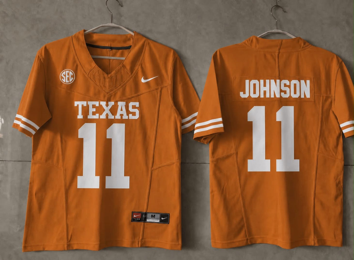 TEXAS LONGHORNS DERRICK JOHNSON ORANGE JERSEY