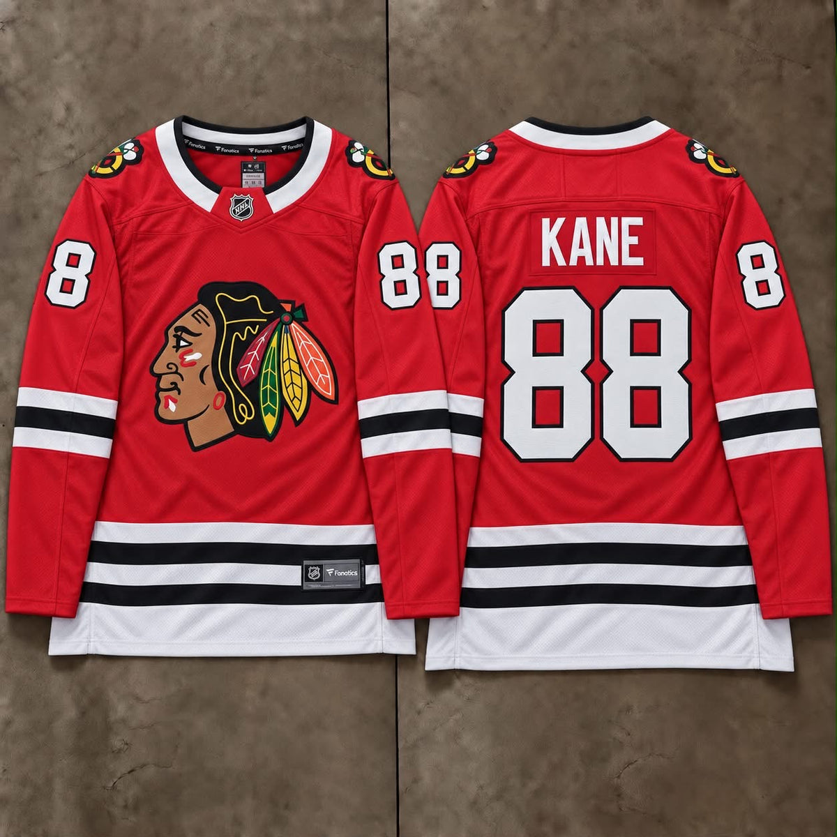 CHICAGO BLACKHAWKS PATRICK KANE RED JERSEY