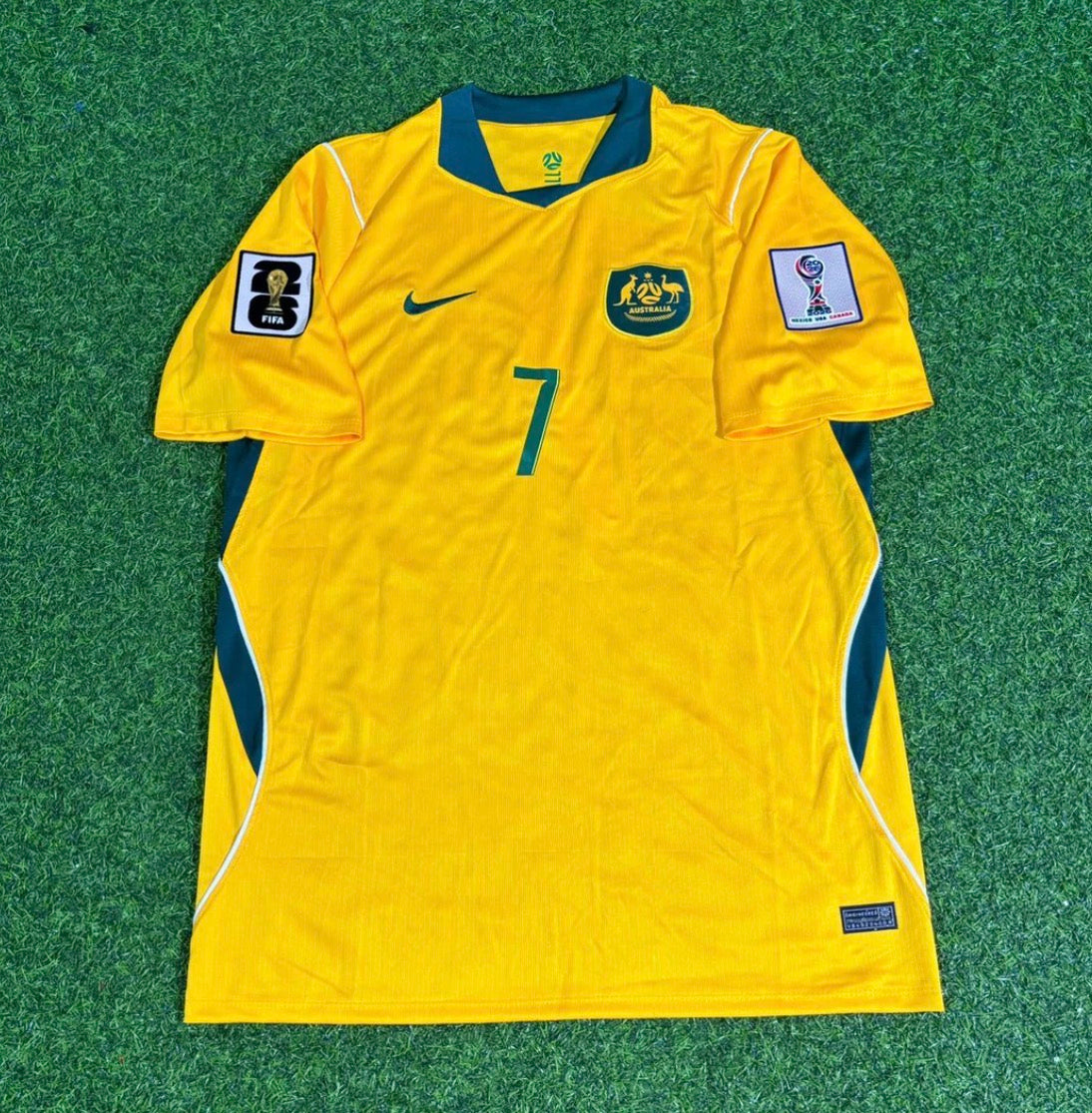 2026 WORLD CUP NESTORY IRANKUNDA TEAM AUSTRALIA YELLOW JERSEY