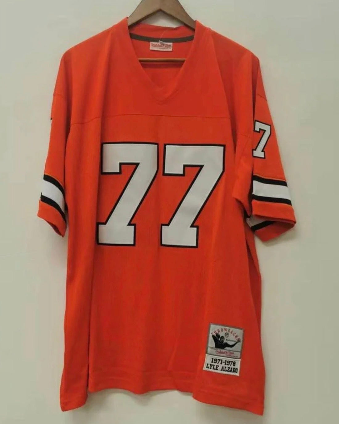 DENVER BRONCOS LYLE ALZADO ORANGE VINTAGE JERSEY