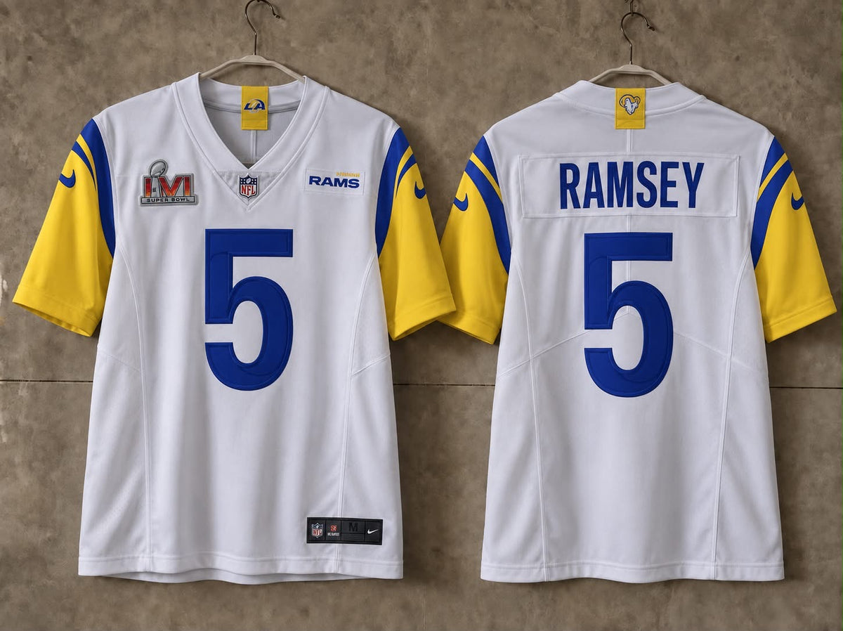 Los Angeles Rams Jalen Ramsey White Super Bowl Jersey