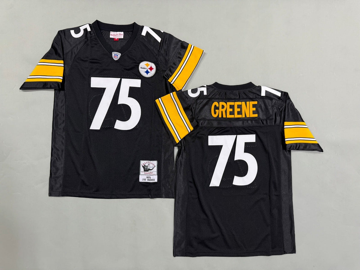PITTSBURGH STEELERS JOE GREENE BLACK VINTAGE JERSEY