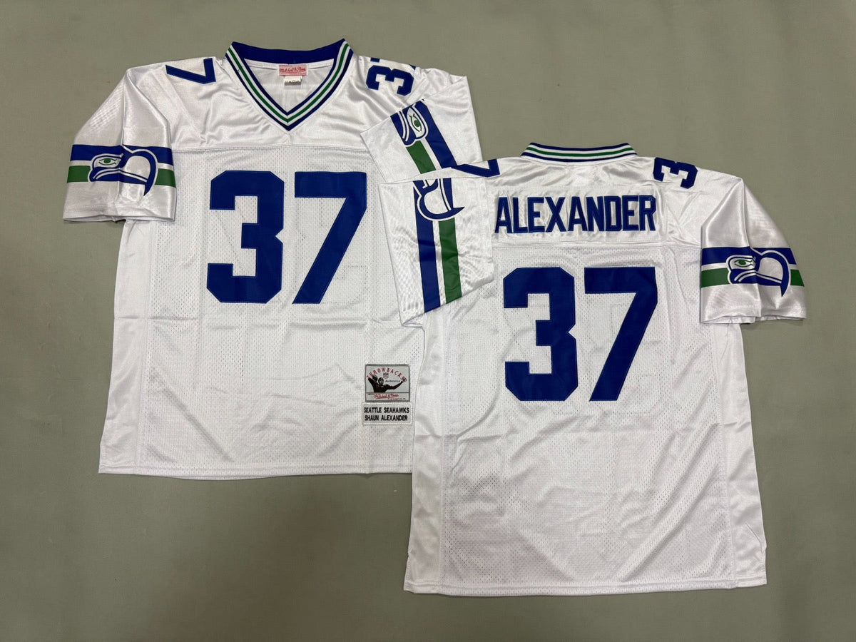 SEATTLE SEAHAWKS SHAUN ALEXANDER BLUE VINTAGE JERSEY