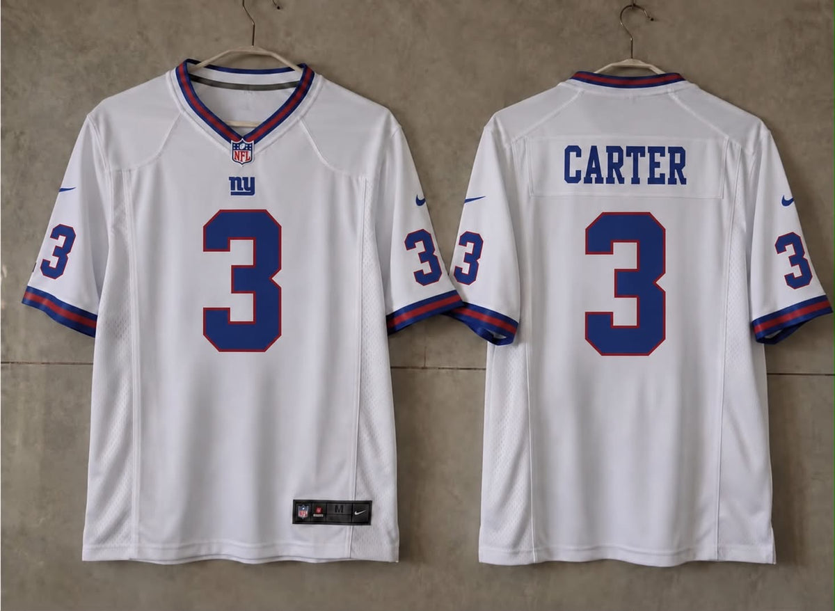 NEW YORK GIANTS ABDUL CARTER WHITE JERSEY