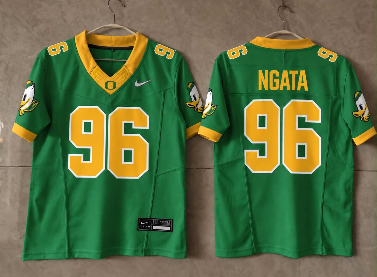 OREGON DUCKS HALOTI NGATA GREEN JERSEY