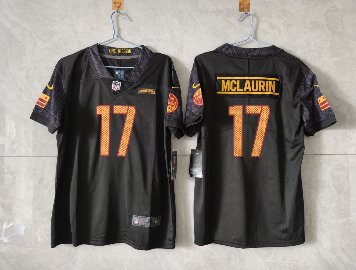 Washington commanders Terry McLaurin black jersey