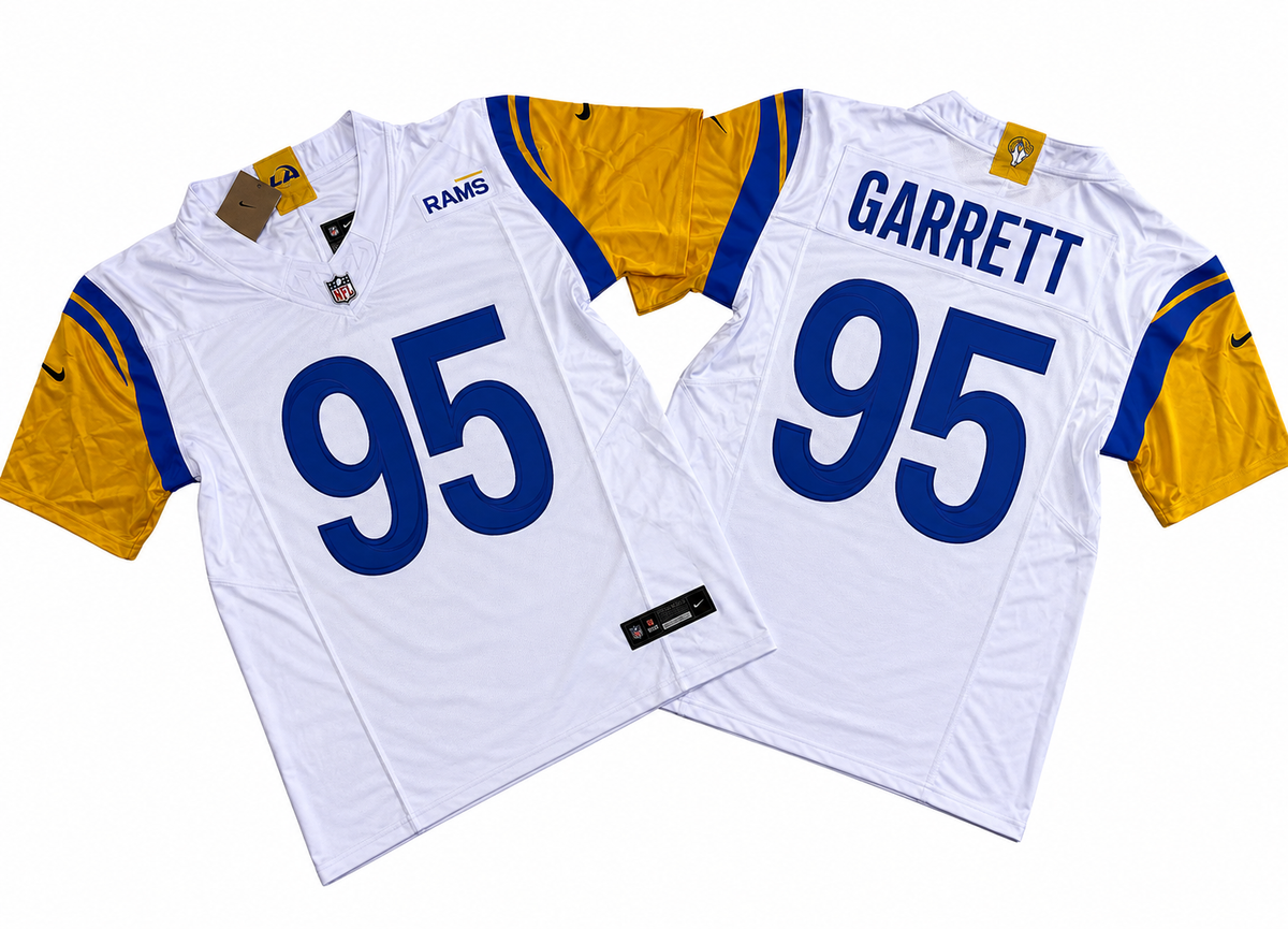 LOS ANGELES RAMS MYLES GARRETT WHITE JERSEY