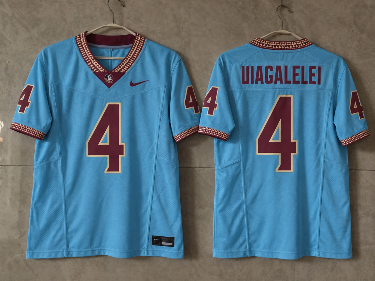 FSU SEMINOLES DJ UIAGALELEI BLUE JERSEY