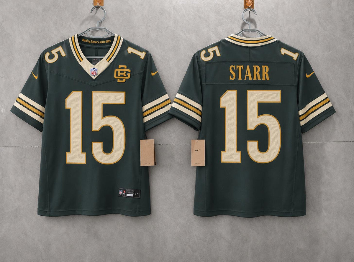 GREEN BAY PACKERS BART STARR RIVAL JERSEY