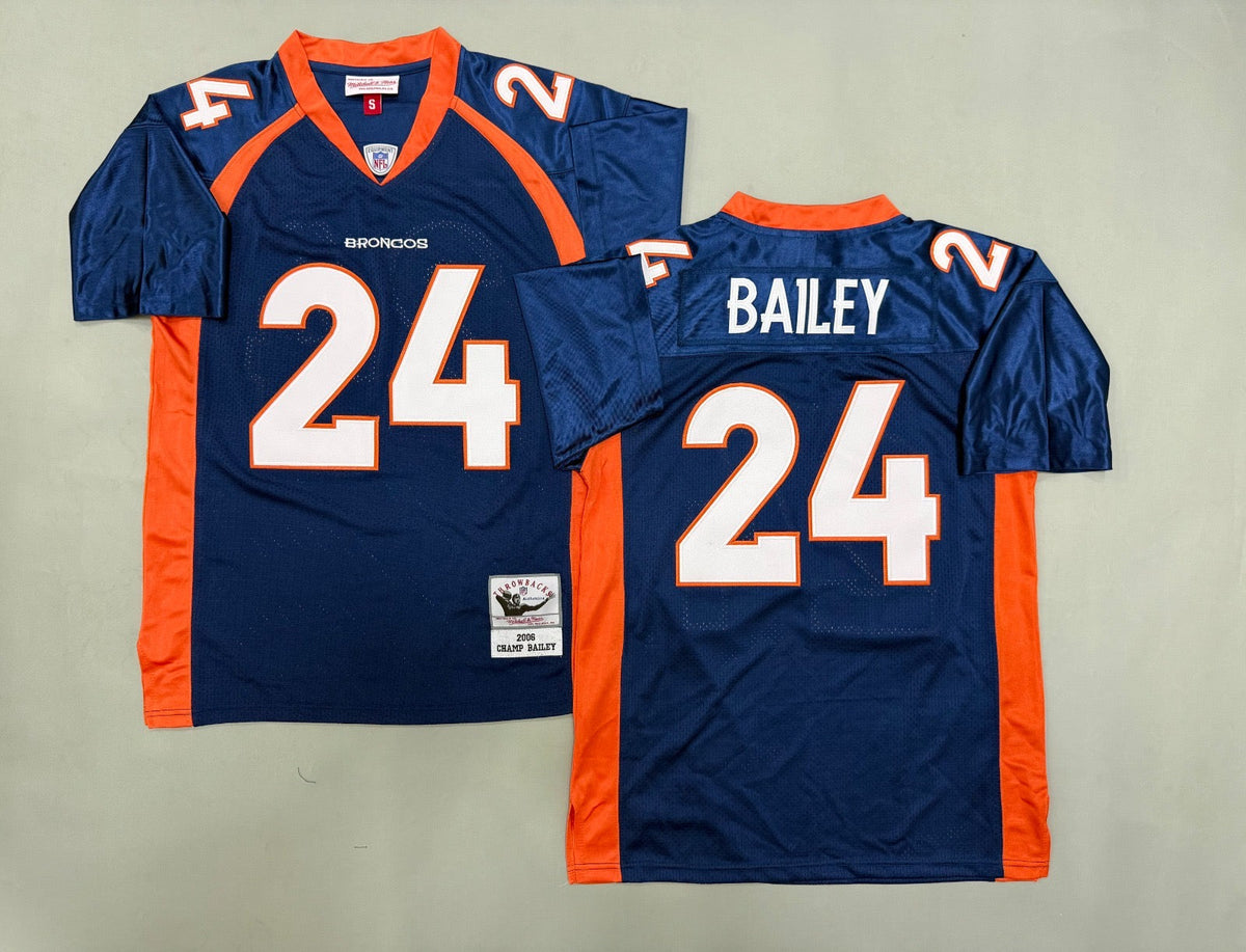 DENVER BRONCOS CHAMP BAILEY BLUE VINTAGE JERSEY