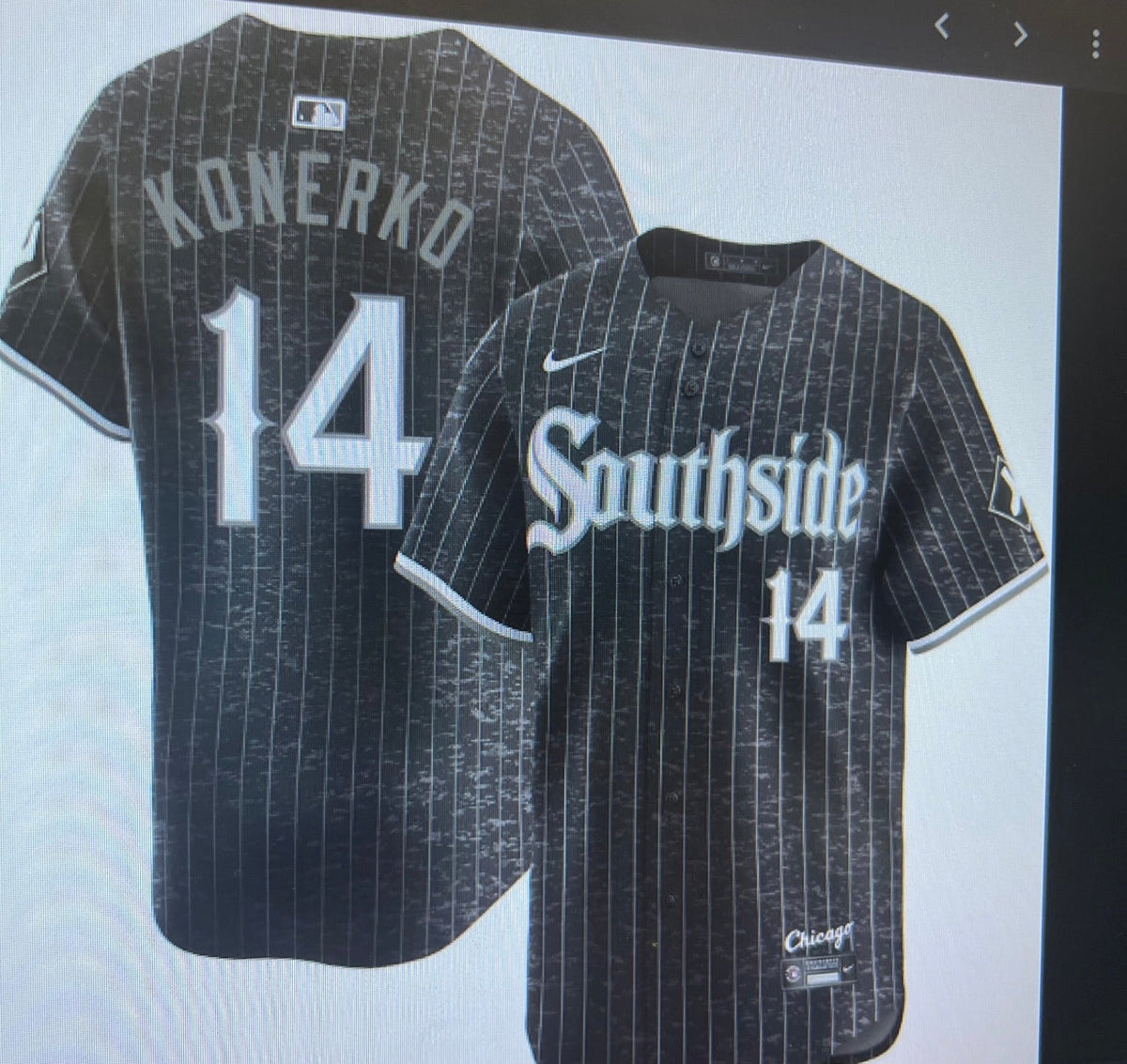 Chicago White Sox Paul Konerko black jersey