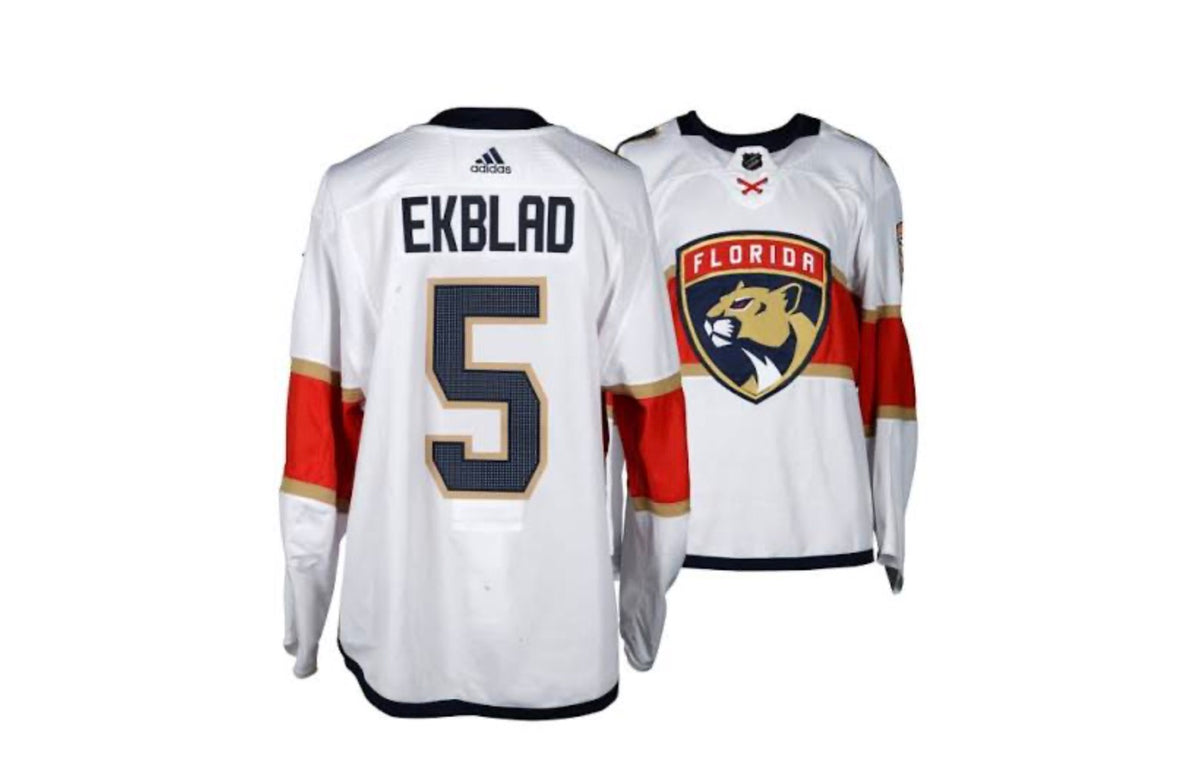 FLORIDA PANTHERS EKBLAD WHITE JERSEY