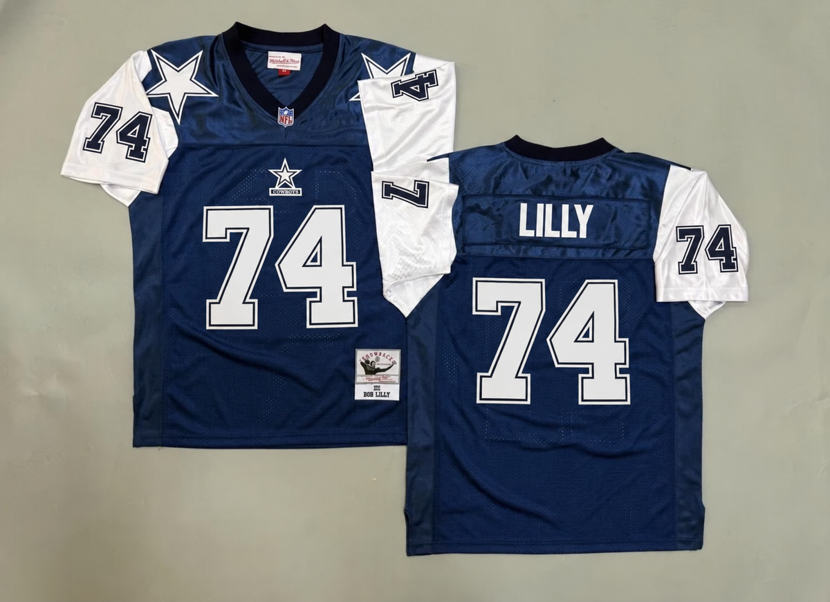 DALLAS COWBOYS BOB LILLY VINTAGE BLUE JERSEY