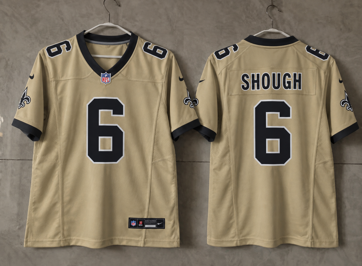 NEW ORLEANS SAINTS TYLER SHOUGH COLOR RUSH JERSEY