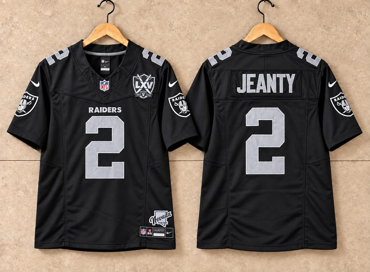 LAS VEGAS RAIDERS ASHTON JEANTY BLACK JERSEY 