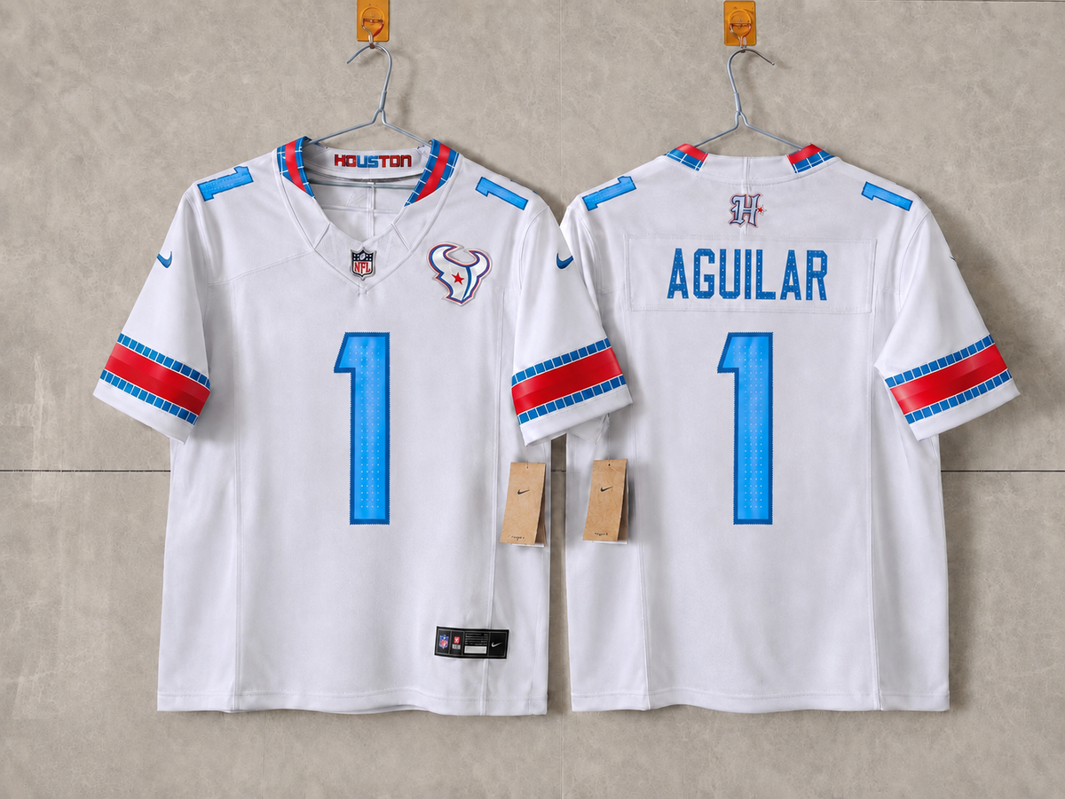 HOUSTON TEXANS AGUILAR CUSTOM RIVAL JERSEY 1