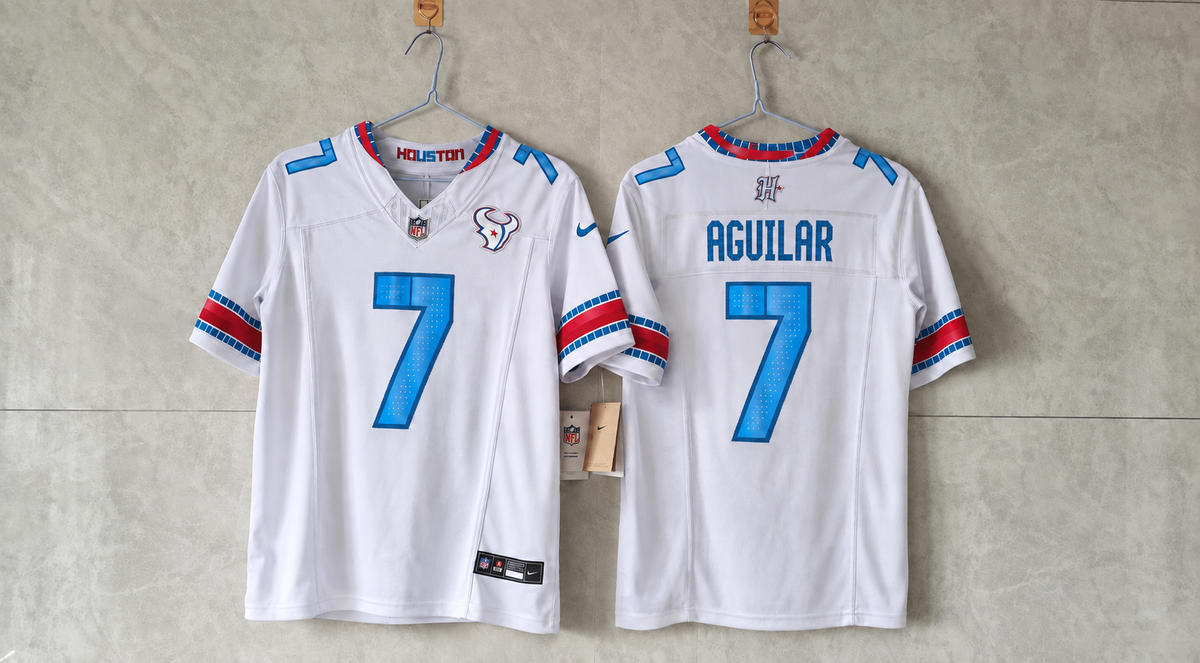 HOUSTON TEXANS AGUILAR CUSTOM RIVAL JERSEY 7