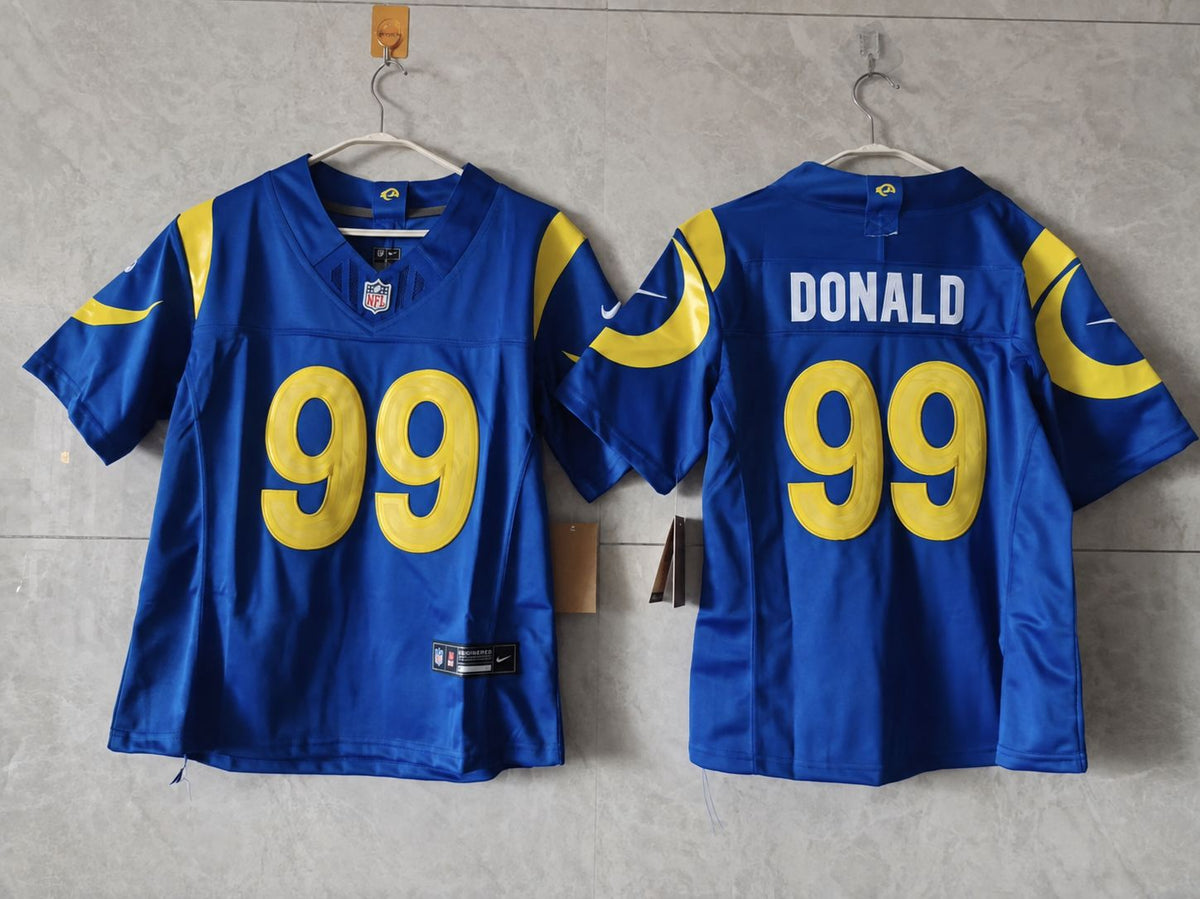 LOS ANGELES RAMS AARON DONALD BLUE JERSEY