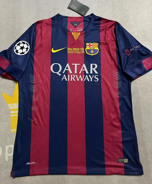 Lionel Messi Barcelona 2015 Final Berlin Champions League Jersey
