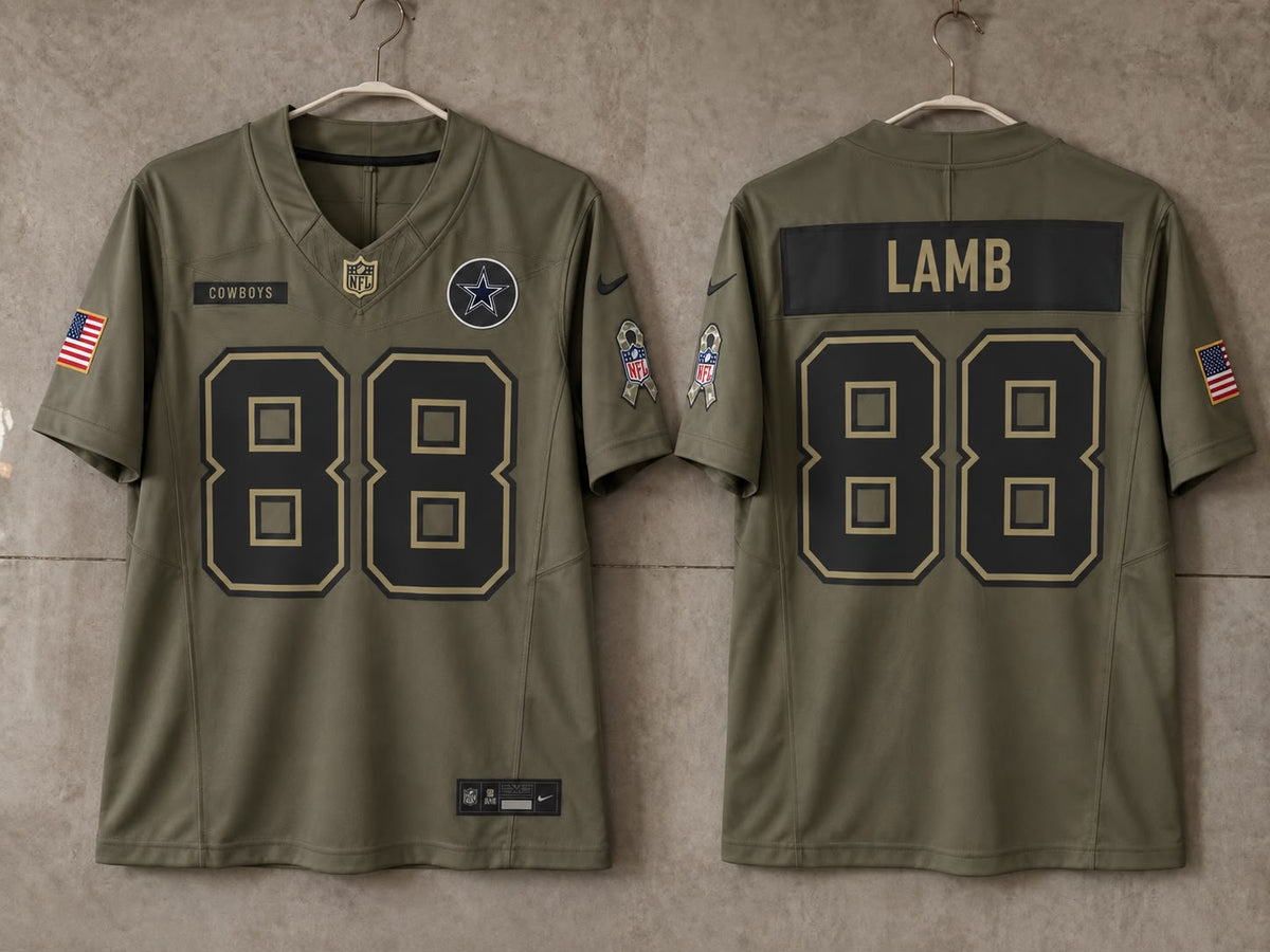 DALLAS COWBOYS CEEDEE LAMB GREEN JERSEY