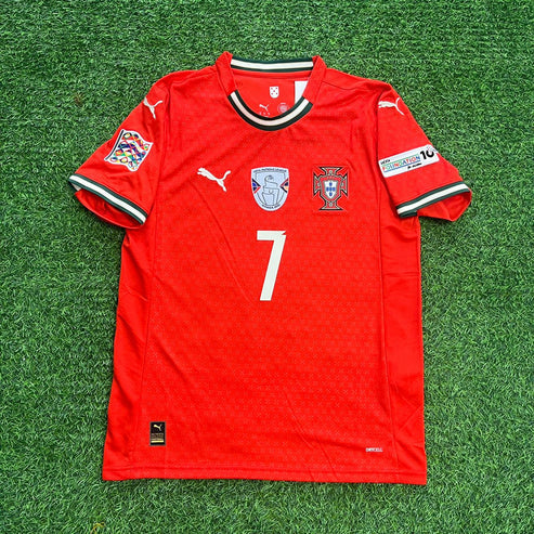 Cristiano Ronaldo Portugal Nations League Winner Red Jersey