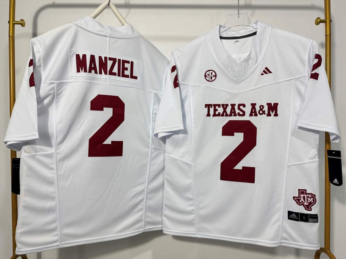 TEXAS A&M AGGIES JOHNNY MANZIEL WHITE JERSEY