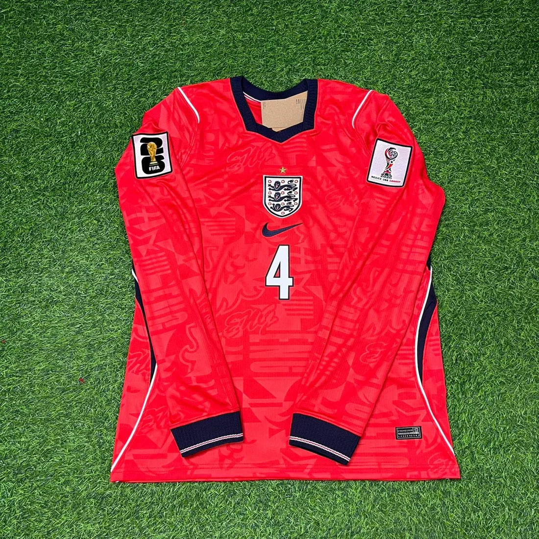 2026 WORLD CUP DECLAN RICE TEAM ENGLAND RED JERSEY