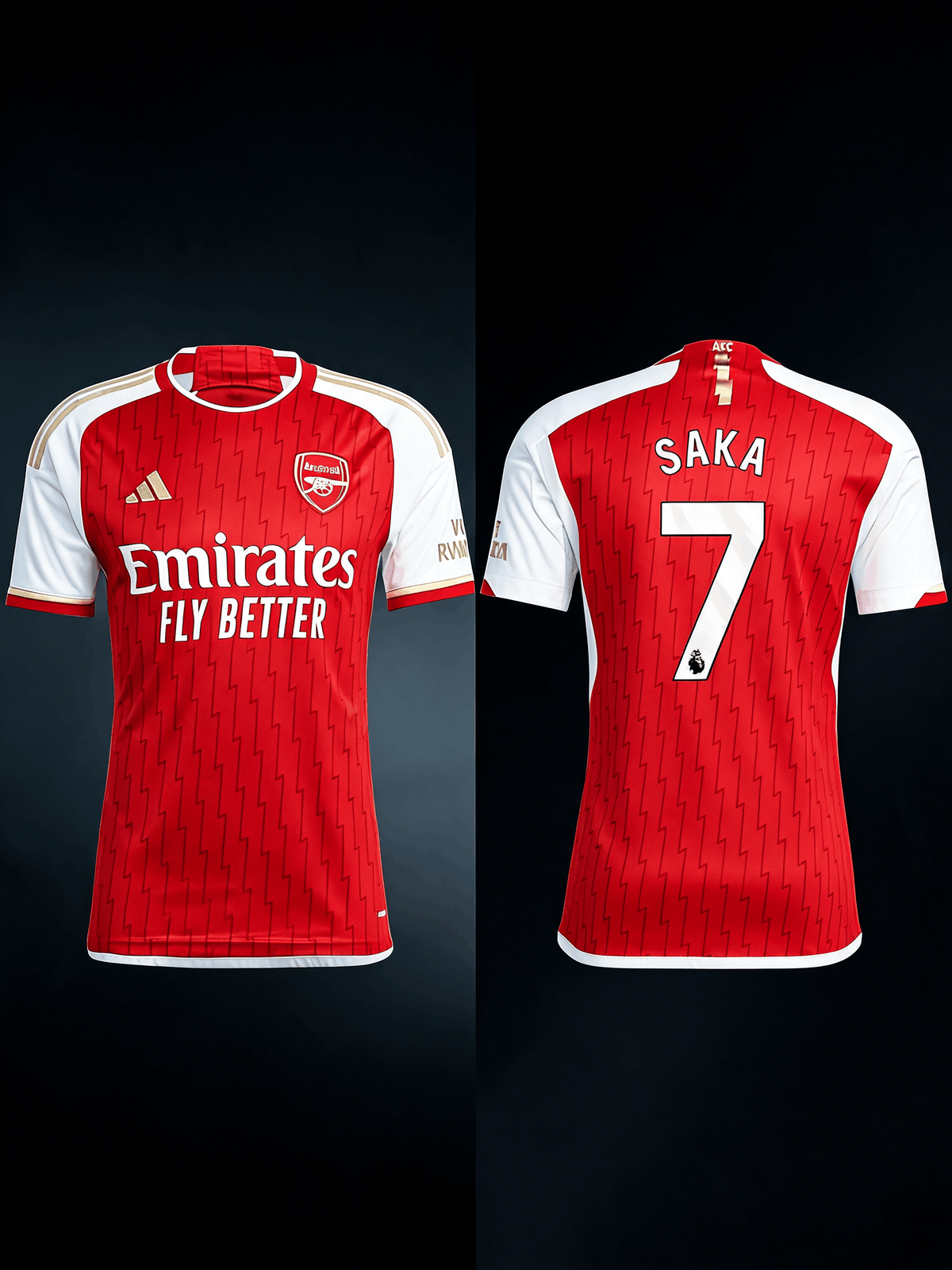 Bukayo Saka Arsenal Red Soccer Jersey