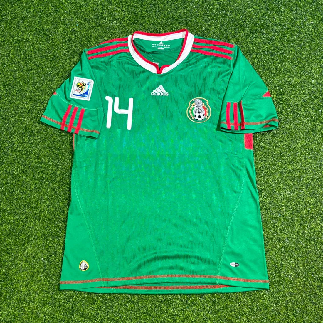 2010 WORLD CUP JAVIER HERNANDEZ TEAM MEXICO GREEN JERSEY
