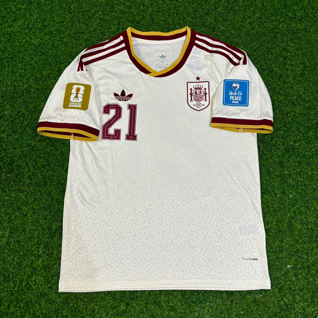 2026 WORLD CUP MIKEL OYARZAVBAL TEAM SPAIN WHITE JERSEY