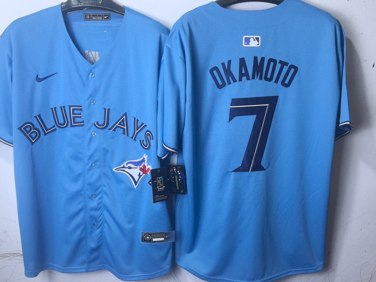 Toronto Blue Jays Kazuma Okamoto Baby Blue Jersey