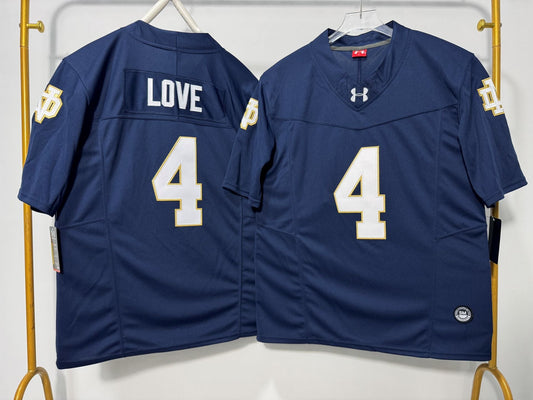 NOTRE DAME FIGHTING IRISH JEREMIYAH LOVE BLUE JERSEY