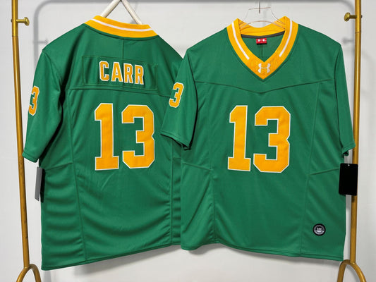 NOTRE DAME FIGHTING IRISH CJ CARR GREEN JERSEY
