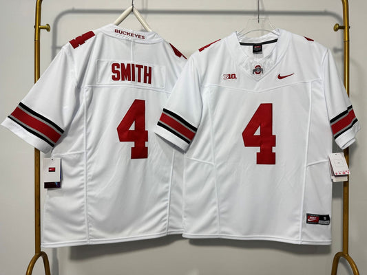 OHIO STATE BUCKEYES JEREMIAH SMITH WHITE JERSEY