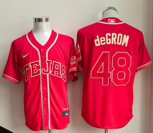 Jacob deGrom Tejas Rangers Baseball Jersey