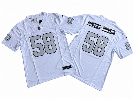 LAS VEGAS RAIDERS JACKSON POWERS-JOHNSON RETRO JERSEY