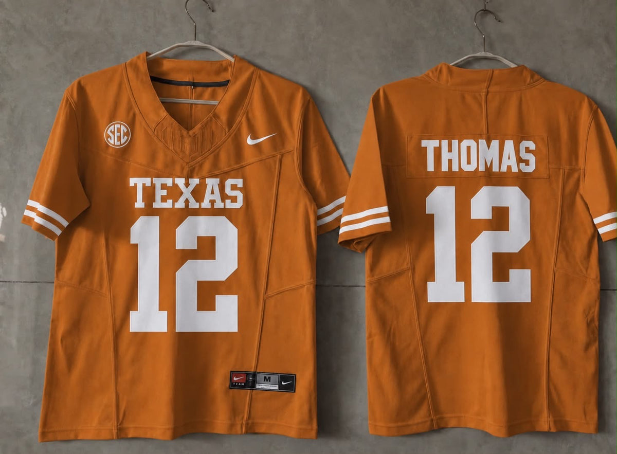 TEXAS LONGHORNS EARL THOMAS ORANGE JERSEY