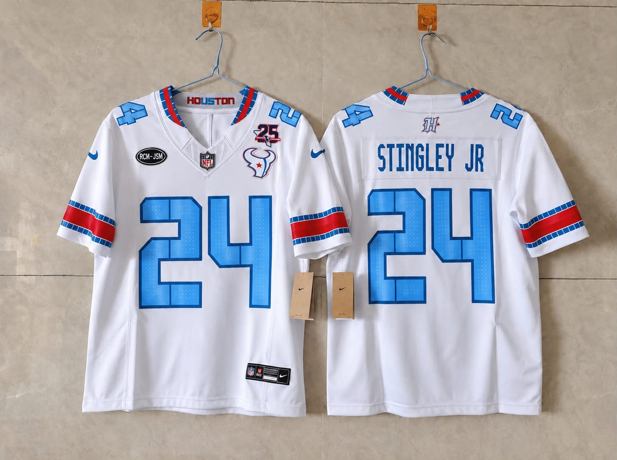 HOUSTON TEXANS DEREK STINGLEY RIVAL 25 YEAR ANNIVERSARY JERSEY