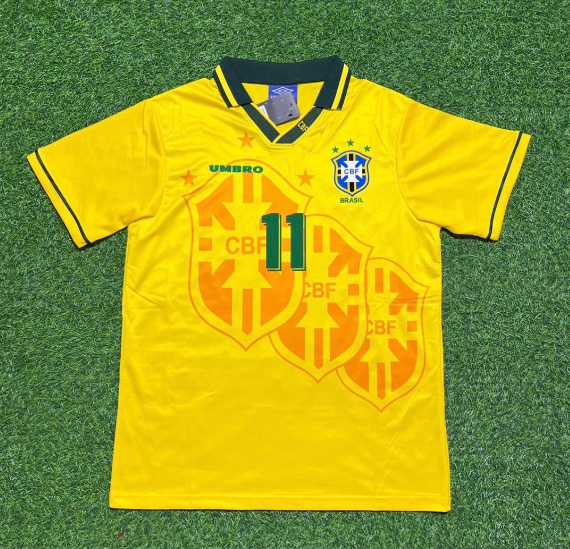 1994 WORLD CUP ROMÁRIO TEAM BRAZIL YELLOW JERSEY