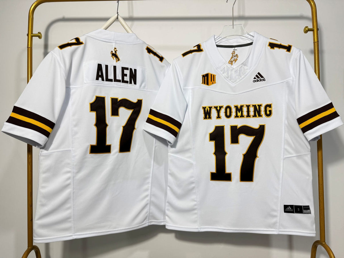 WYOMING COWBOYS JOSH ALLEN WHITE JERSEY