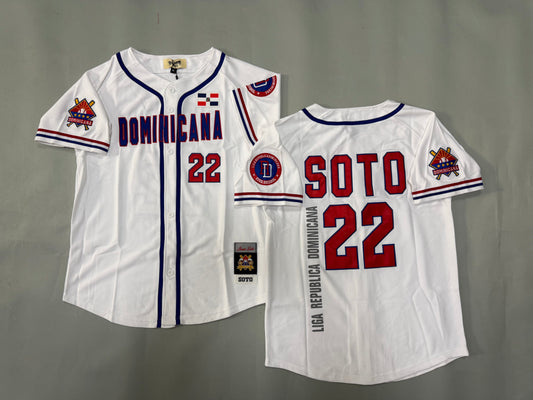DOMINICAN REPUBLIC JUAN SOTO WHITE JERSEY
