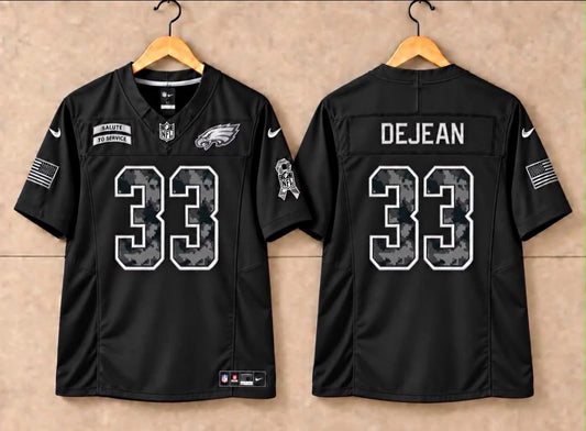 PHILADELPHIA EAGLES COOPER DEJEAN BLACK SALUTE TO SERVICE JERSEY