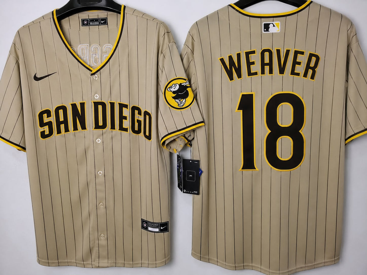 SAN DIEGO PADRES JERED WEAVER COFFEE JERSEY