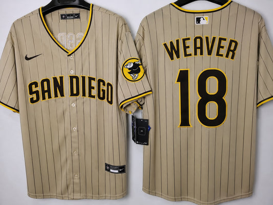 SAN DIEGO PADRES JERED WEAVER COFFEE JERSEY