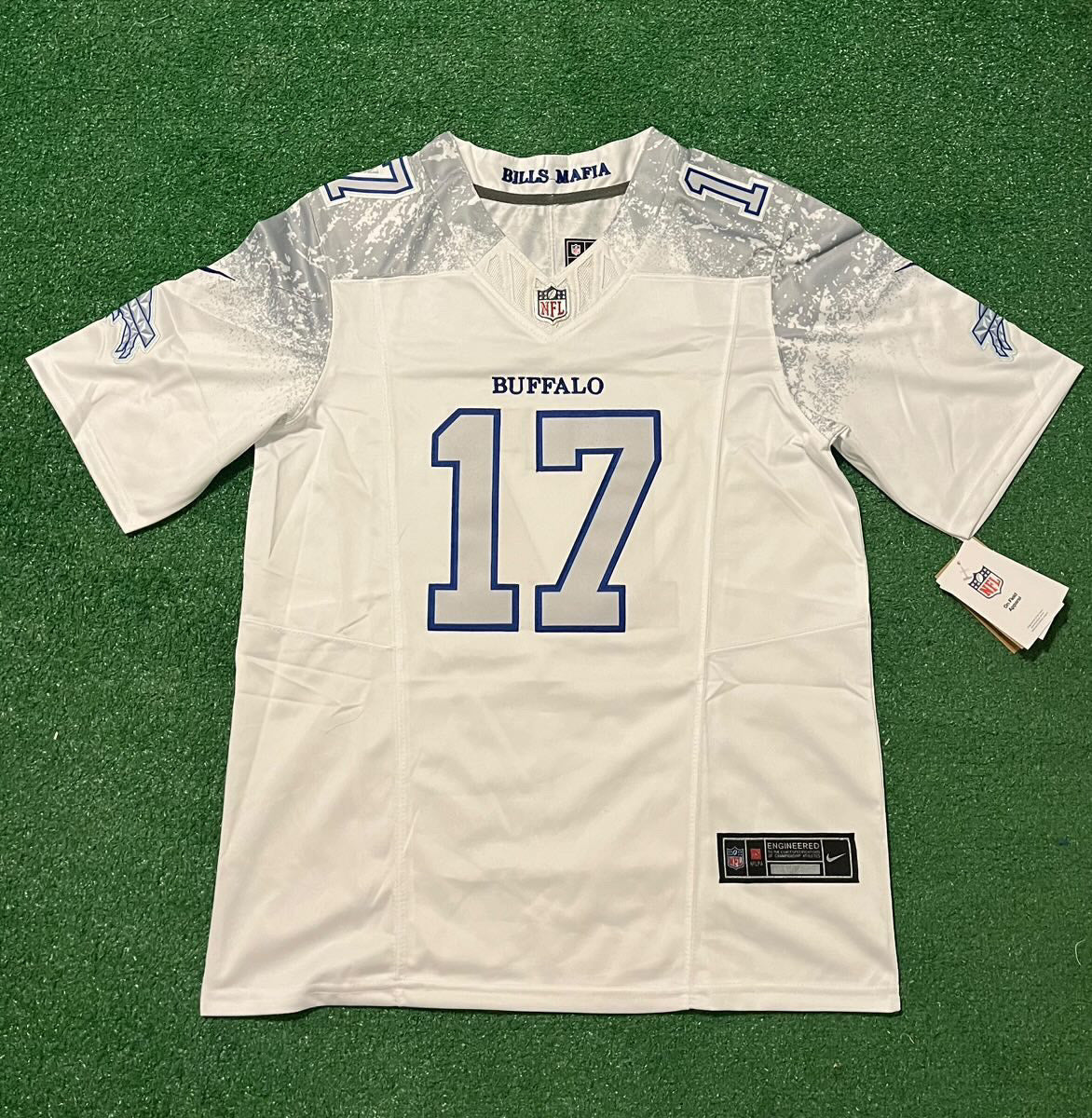 Buffalo Bills Josh Allen Snow White jersey