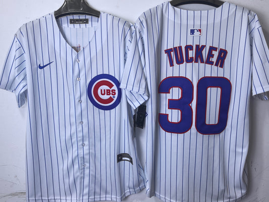 CHICAGO CUBS KYLER TUCKER WHITE JERSEY