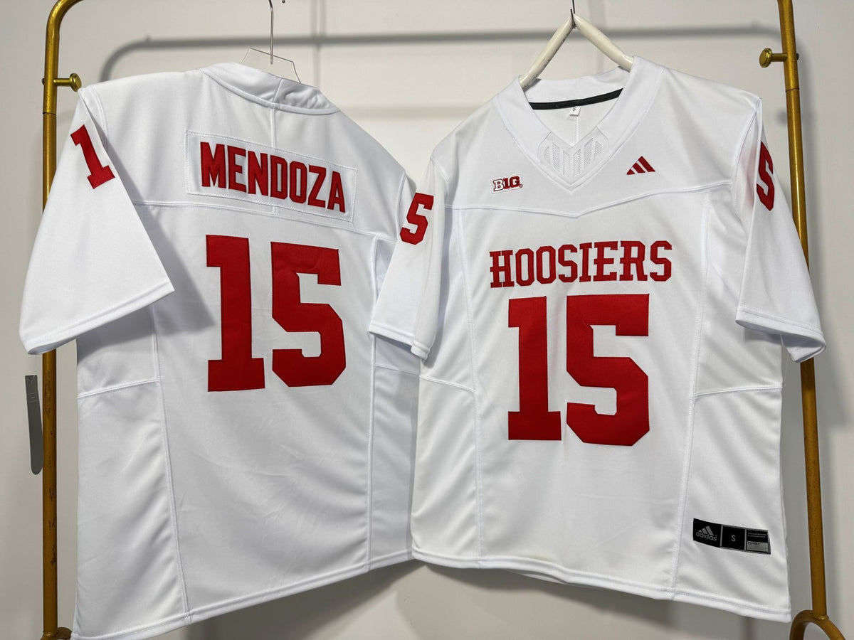 INDIANA HOOSIERS FERNANDO MENDOZA WHITE JERSEY