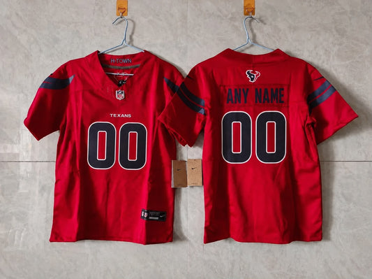 HOUSTON TEXANS CUSTOM RED JERSEY