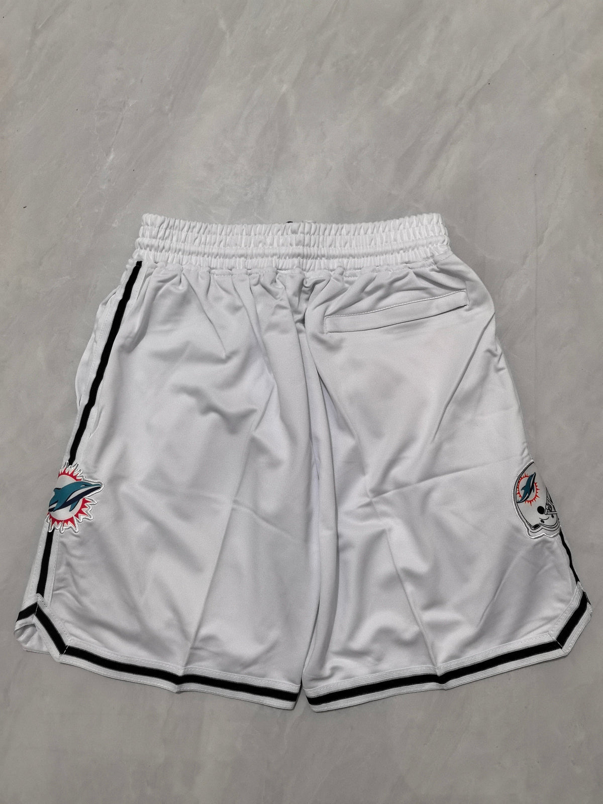 MIAMI DOLPHINS WHITE SHORTS