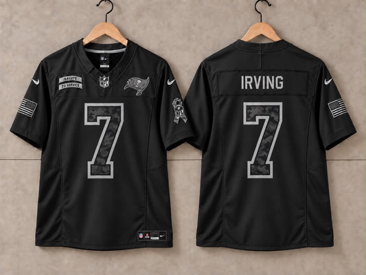 TAMPA BAY BUCCANEERS BUCKY IRVIN BLACK SALUTE TO SERVICE JERSEY